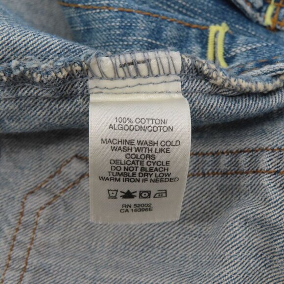 DKNY Jeans Women Small Blue Denim Jean Jacket Collar Button Pockets Cotton Y2K - Picture 8 of 10